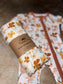 Autumn Blooms Bamboo Muslin Swaddle Blanket