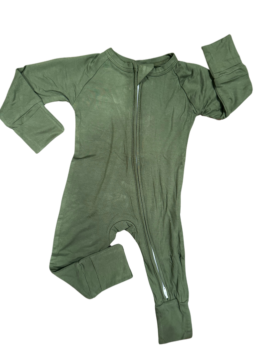 Forest Bamboo Romper - NO FOOT GRIPS